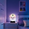 Mancs Őrjárat Rubble LED neon asztali lámpa, éjjeli lámpa állványon, USB csatlakozóval