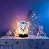 Mancs Őrjárat Chase LED neon asztali lámpa, éjjeli lámpa állványon, USB csatlakozóval