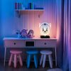 Mancs Őrjárat Chase LED neon asztali lámpa, éjjeli lámpa állványon, USB csatlakozóval