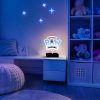 Mancs Őrjárat logó LED neon asztali lámpa, éjjeli lámpa állványon, USB csatlakozóval