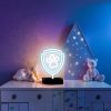 Mancs Őrjárat mancs LED neon asztali lámpa, éjjeli lámpa állványon, USB csatlakozóval