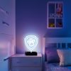 Mancs Őrjárat mancs LED neon asztali lámpa, éjjeli lámpa állványon, USB csatlakozóval