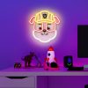 Mancs Őrjárat Rubble LED neon falra akasztható lámpa, éjjeli lámpa, USB csatlakozóval