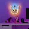 Mancs Őrjárat Chase LED neon falra akasztható lámpa, éjjeli lámpa, USB csatlakozóval