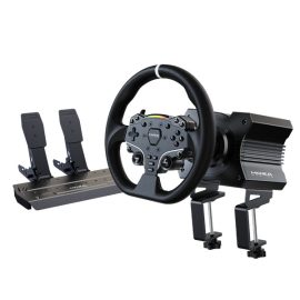   Moza Racing kormány csomag - R5 PC Szimulátor szett | Direct Drive | R5 bázis | ES kormány | SR-P Lite pedál | bilincs (RS20)