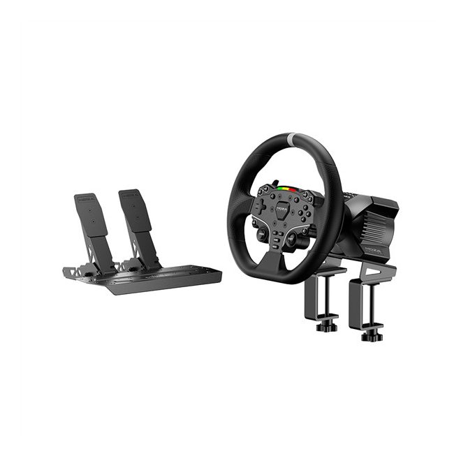Moza Racing csomag - R3 PC Szimulátor szett (Direct Drive, R3 bázis, ES kormány, SR-P Lite pedál, bilincs)