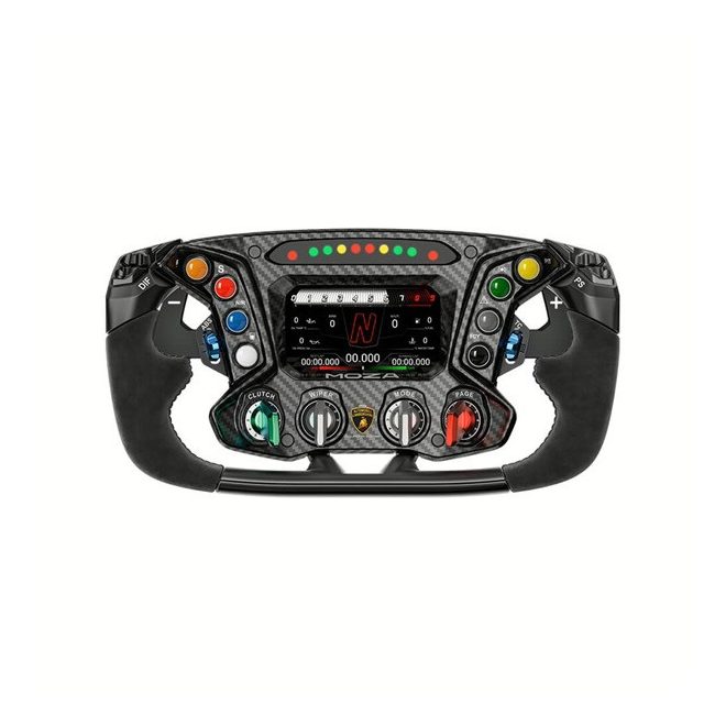 Moza Racing kiegészítő - ESSENZA SCV12 Kormánykerék (Shifter, LED RGB, érintőkijelző, bőr markolat)