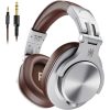 OneOdio DJ fejhallgató Fusion A71 Silver - vezetékes Hi-Res Audio hangzás, 3,5mm és 6,35mm jack csatlakozó, kényelmes memóriahabos fülpárnák, ideális DJ-knek és stúdióhoz