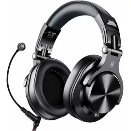   OneOdio DJ fejhallgató Fusion A71M Fekete - vezetékes Hi-Res Audio hangzás, 3,5mm és 6,35mm jack csatlakozó, memóriahabos fülpárnák, kényelmes viselet DJ-knek és stúdióhasználathoz