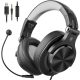 OneOdio DJ fejhallgató Fusion A71D Black/Gray - vezetékes Hi-Res Audio hangzás, 3,5mm és 6,35mm jack csatlakozó, memóriahabos fülpárnák, kényelmes viselet DJ-knek és stúdióhasználathoz
