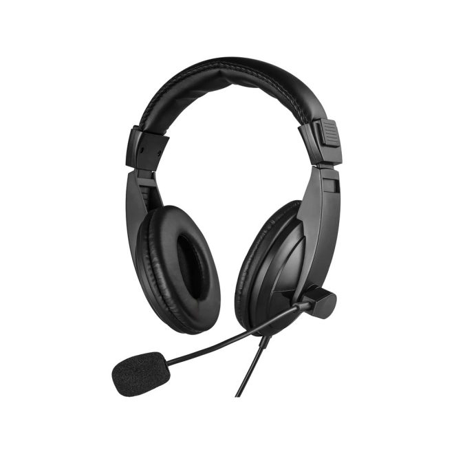 Sandberg Large MiniJack headset - kényelmes viselet, kristálytiszta hangzás, 3,5mm csatlakozó, ideális online meetingekhez, játékhoz és mindennapi használatra