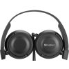 Sandberg Headphone Travel - kompakt és könnyű fejhallgató 3,5mm jack csatlakozóval, kényelmes viselet utazáshoz, tiszta hangzás zenehallgatáshoz és mindennapi használatra