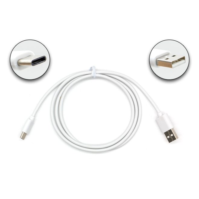 Samsung Gyári Galaxy S8, S9, S10, S20, S21, S22, S23, S24 USB to USB-C (Type-C) adat, töltőkábel kábel 1m, fehér (EP-DG970BWE)