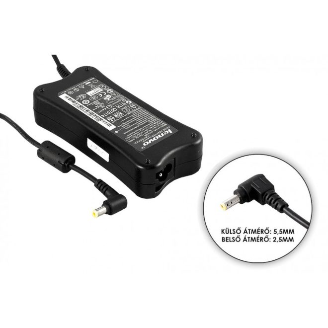 Lenovo 19V 4.74A 90W csont alakú (bone shape) gyári új töltő (0713A1990,41R4519)