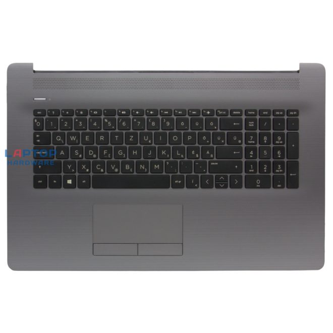 HP 470 G7 gyári új magyar szürke-fekete, háttérvilágításos billentyűzet modul touchpaddel (L83727-211)