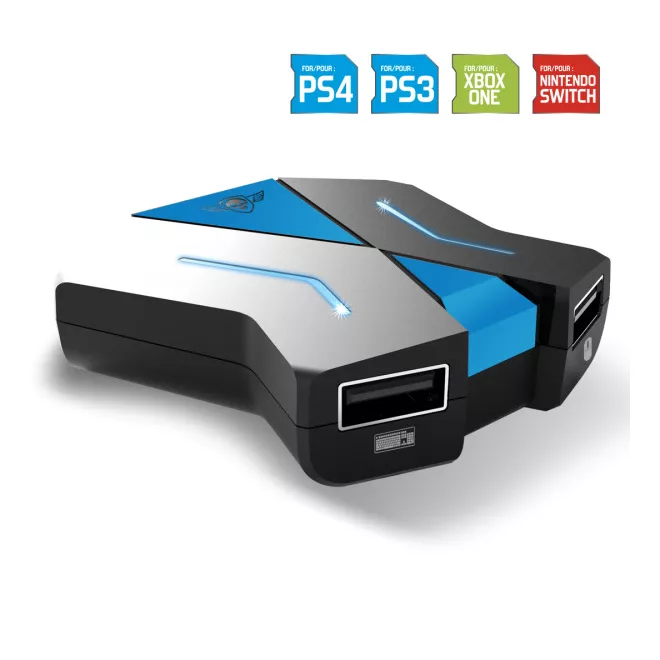 Spirit of Gamer Egér/Billentyűzet adapter konzolokhoz - SOG-CONV1 (3x USB-A, 2x USB-C, Nintendo/PS4/PS3/Xbox One)