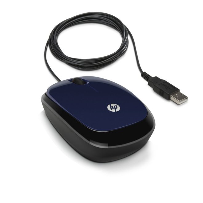 HP USB sötétkék optikai vezetékes egér X1200 (H6F00AA)