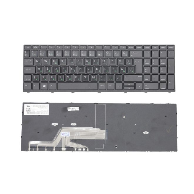 HP ProBook 650 G4 gyári használt, kopásálló matricával magyarított  fekete billentyűzet (SN6166)
