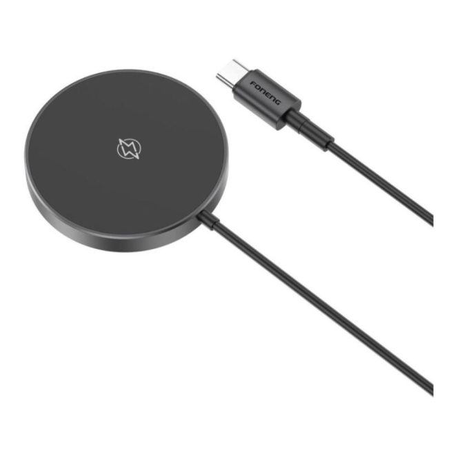 MagSafe 15W vezeték nélküli töltő,fekete (FONENG -W03)