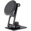 QUALO mágneses autós telefontartó szélvédőre, erős 3M ragasztóval, univerzális, stabil tartó – fekete (QUSM-S-RC-01)