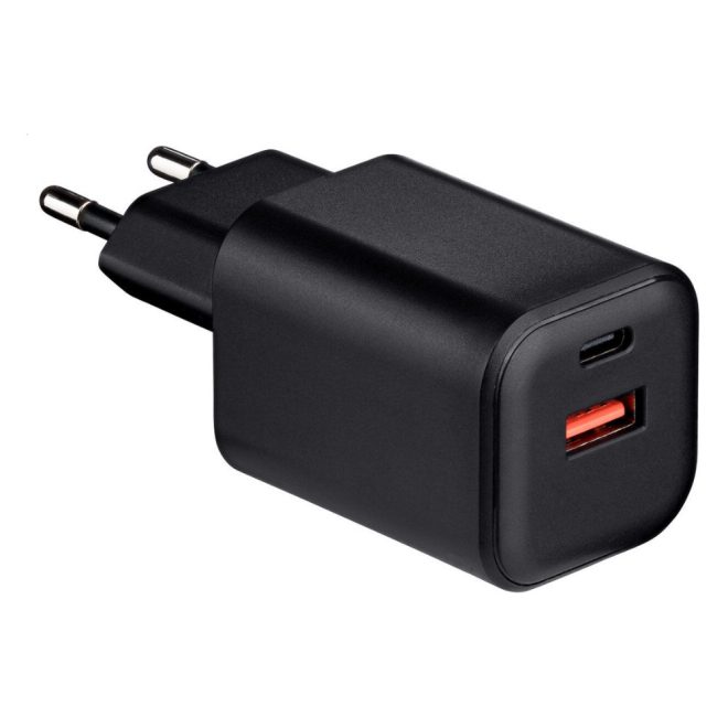 QUALO Ultimate Nano 65W univerzális gyorstöltő telefonhoz és tablethez,1x USB C + USB A