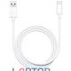 1m USB – USB-C (Type-C) töltő- és adatkábel, fehér – gyors és biztonságos töltéshez, megbízható adatátvitelhez, kompatibilis telefonokkal, tabletekkel és más USB-C eszközökkel