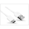 Samsung Galaxy-hoz USB to USB-C 1m (Type-C) telefon töltőkábel, adatkábel, fehér