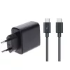 Samsung Galaxy-hoz 45W USB-C gyorstöltő (Fekete) + 1m USB-C to USB-C kábel – adapter és kábel