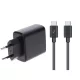 Samsung Galaxy-hoz 45W USB-C gyorstöltő (Fekete) + 1m USB-C to USB-C kábel – adapter és kábel
