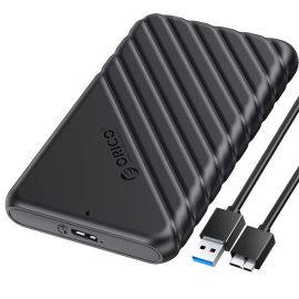   Orico Külső HDD/SSD Ház 2.5" - (USB-A 3.0, Max. 7-9,5 mm, Max.: 4TB, fekete)