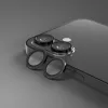 Apple iPhone 16 / 16 Plus-hoz kamera lencse védő üveg – 2 db fekete színű készlet, karc- és ütésálló védelem, pontos illeszkedés a tiszta és éles fotók megőrzéséhez