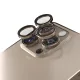 Apple iPhone 16 Pro / 16 Pro Max-hoz kamera lencse védő üveg – 3 db homok színű készlet, karc- és ütésálló védelem, pontos illeszkedés a tiszta és éles fotók megőrzéséhez