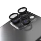 Apple iPhone 16 Pro / 16 Pro Max-hoz kamera lencse védő üveg – 3 db fekete színű készlet, karc- és ütésálló védelem, pontos illeszkedés a tiszta és éles fotók megőrzéséhez