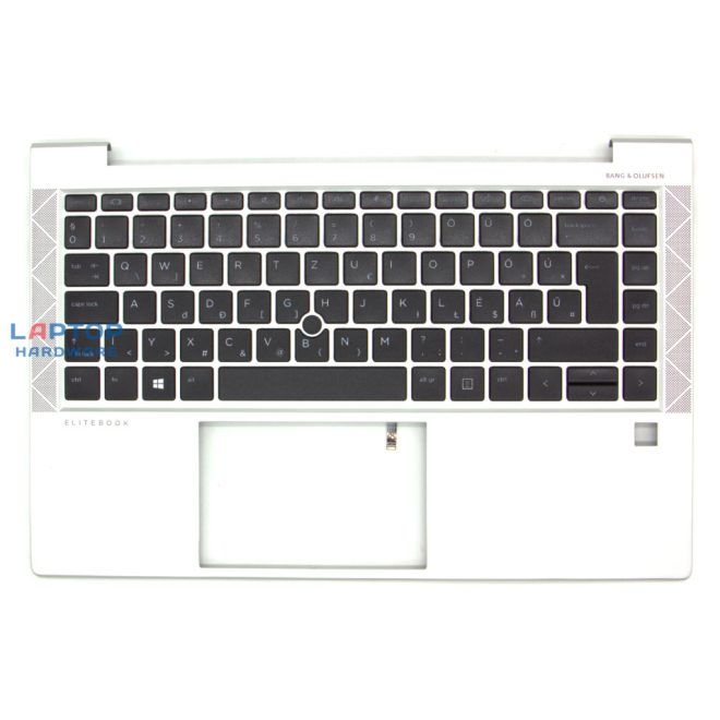 HP EliteBook 840 G7 gyári új MAGYAR, háttér-világításos szürke-fekete billentyűzet modul trackpointtal (M07091-211)