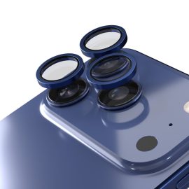   Apple iPhone 17 Pro / 17 Pro Max-hoz kamera lencse védő üveg – 3 db kék színű készlet, karc- és ütésálló védelem, pontos illeszkedés a tiszta és éles fotók megőrzéséhez