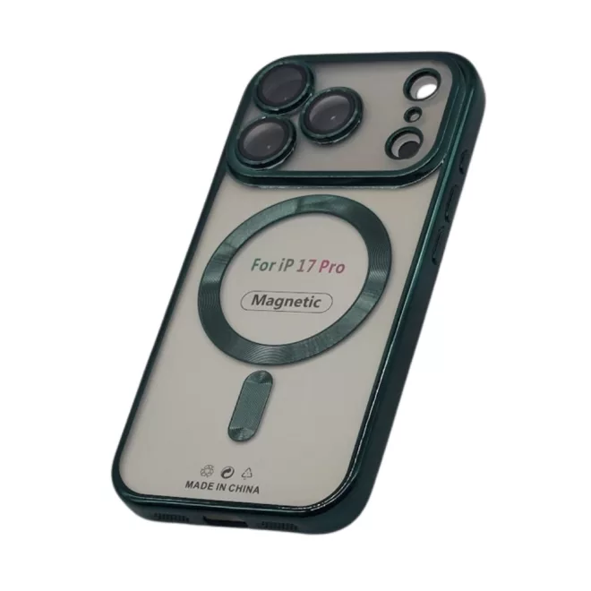 Apple iPhone 17 Pro Color Chrome Mag telefontok – zöld, mágneses MagSafe kompatibilis