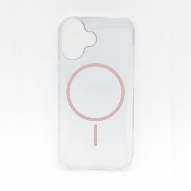 Apple iPhone 17-hez Anti Shock Thin Mag telefontok – rózsaszín, vékony, ütéselnyelő, MagSafe-kompatibilis