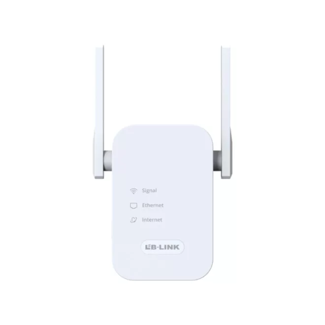 LB-LINK BL-RE1200 Dual Band Wi-Fi Repeater – erős jelerősítő 2 antennával, 2.4GHz és 5GHz sávokon, stabil és gyors internetkapcsolatért otthonra vagy irodába