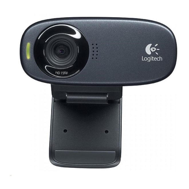 Logitech C310 webkamera (960-001065) – HD 720p felbontás, 1,2 megapixeles érzékelő, beépített mikrofon és univerzális csipesz. Tökéletes videóhívásokhoz, online meetingekhez és otthoni használatra