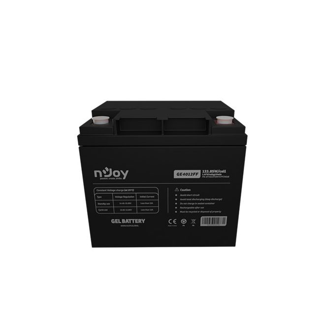 NJOY akkumulátor - GE4012FF (12V/40Ah, T6, zárt, gondozás mentes, GEL)
