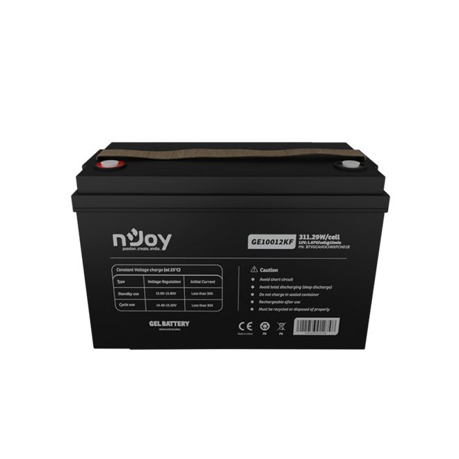 NJOY akkumulátor - GE10012KF (12V/100Ah, T11, zárt, gondozás mentes, GEL)