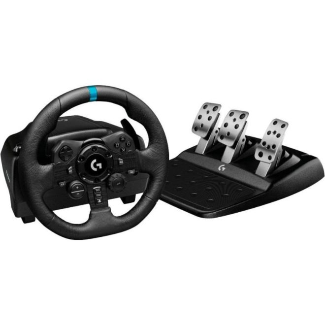 Logitech G923 TRUEFORCE szimulátoros kormány + pedál – Fekete (941‑000149)