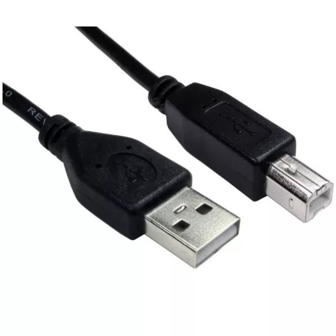 Equip USB 2.0 A-B kábel 2 méter – Fekete nyomtató és szkenner kábel (128864)