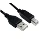 Equip USB 2.0 A-B kábel 2 méter – Fekete nyomtató és szkenner kábel (128864)