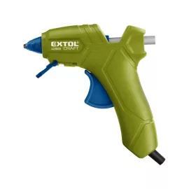   EXTOL® CRAFT 25W Melegragasztó pisztoly, + 2db ajándék ragasztórúd, rúdátmérő: 7,2mm (422000)