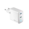 Univerzális 40W 2x USB-C GaN PD QC Gyors töltő  (Forever - TC-06-40CC)