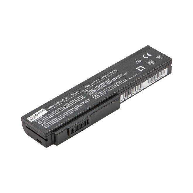 Asus ROG G51VX Laptop akkumulátor, új, gyárival megegyező minőségű helyettesítő, 6 cellás (4400mAh)