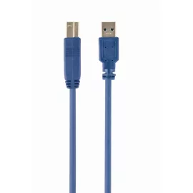   USB 3.0 A-B kábel 3m – Kék nyomtató és szkenner kábel (Gembird - CCP-USB3-AMBM-10)