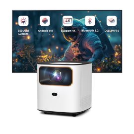   Aokang AK-26 HD LED Projektor Natív 1280x720p | WiFi | fehér | 350 ANSI Lumen | MAGYAR nyelvű menüvel