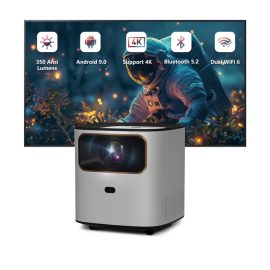   Aokang AK-26 HD LED Projektor Natív 1280x720p | WiFi | szürke | 350 ANSI Lumen | MAGYAR nyelvű menüvel